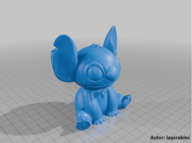 Stitch STL en pleno diseño